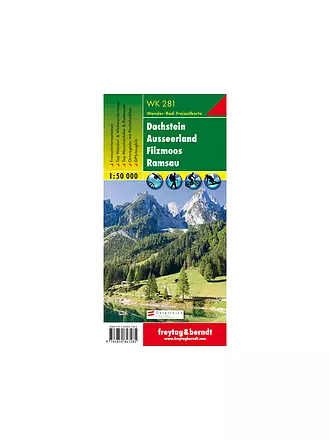 FREYTAG & BERNDT | Wanderkarte Dachstein, Wander-, Rad- und Freizeitkarte Maßstab: 1:50.000 | keine Farbe