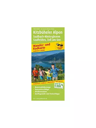 FREYTAG & BERNDT | Wanderkarte Kitzbüheler Alpen, Saalbach-Hinterglemm Maßstab: 1:35.000 | keine Farbe