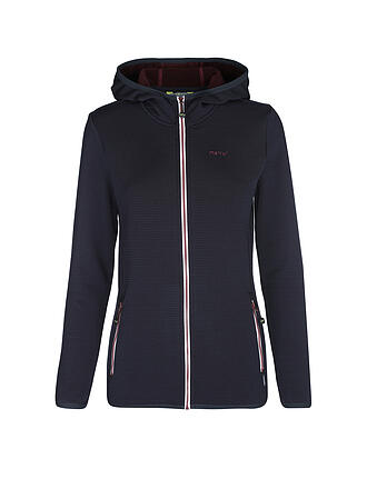 MERU | Damen Fleecejacke Poole Hoodie | dunkelblau
