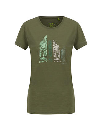 MERU | Damen Funktionsshirt Skive Wool | gelb