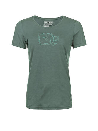 ORTOVOX | Damen Funktionsshirt 120 Cool Tec Leaf Logo | hellgrau