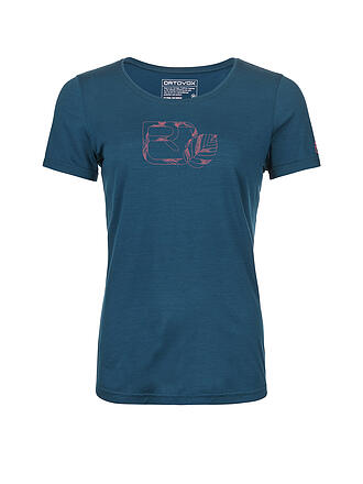 ORTOVOX | Damen Funktionsshirt 120 Cool Tec Leaf Logo | hellgrau