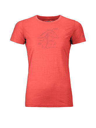 ORTOVOX | Damen Funktionsshirt 120 Tec Lafatscher Topo | türkis