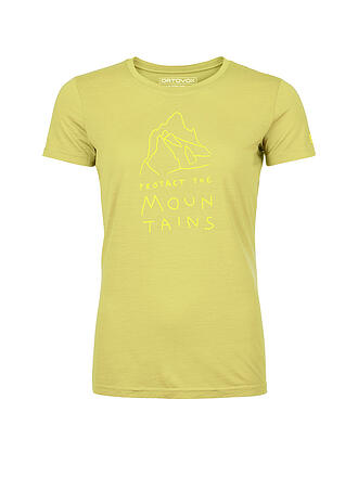 ORTOVOX | Damen Funktionsshirt 150 Cool Mountain Protector | gelb