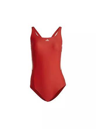 ADIDAS | Damen Badeanzug Mid 3-Streifen | rot