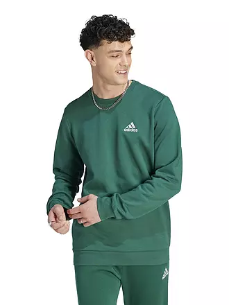 ADIDAS | Herren Sweater Essentials Fleece | dunkelgrün