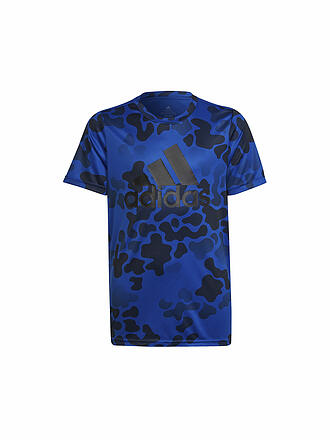 ADIDAS | Jungen Fitnessshirt Designed to Move Camo | blau