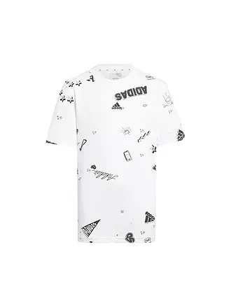 ADIDAS | Jungen T-Shirt Brand Love Allover Print | weiss