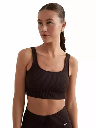 AIM'N | Damen Sport-BH Ribbed Seamless Medium Support | braun