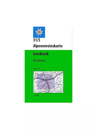 ALPENVEREIN | Wanderkarte 31/5 Innsbruck-Umgebung, Ski | keine Farbe