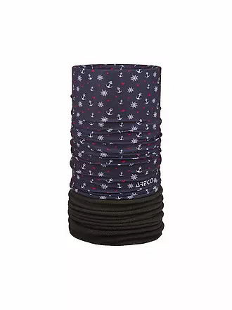 ARECO | Multifunktionstuch Fleece | rot