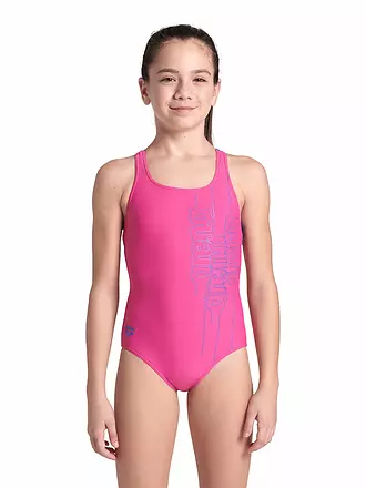 ARENA | Mädchen Badeanzug Swim Pro Back Graphic | dunkelblau