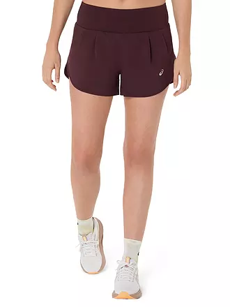 ASICS | Damen Laufshort Road 3,5 in | dunkelrot