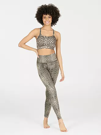 ATHLECIA | Damen Sport-BH Bloom Medium Support | braun