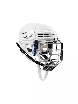 BAUER |  Herren Hockeyhelm IMS 5.0 Combo Small | weiss