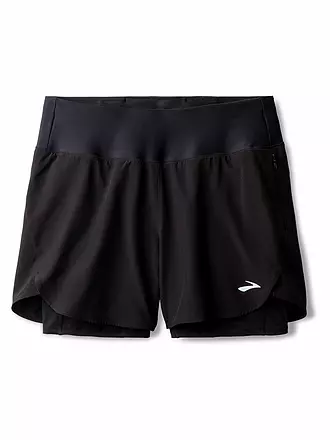 BROOKS | Damen Laufshort Chaser 5 2in1 2.0 | schwarz