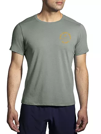 BROOKS | Herren Laufshirt Distance Short Sleeve 2.0 | olive
