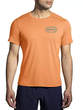 BROOKS | Herren Laufshirt Distance Short Sleeve 2.0 | orange