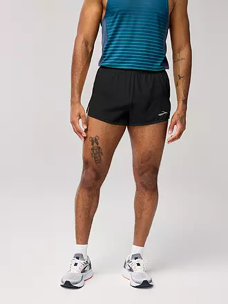 BROOKS | Herren Laufshort Breakaway 3 | schwarz