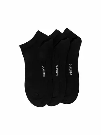 CAMANO | Kurzsocken CA-Soft Quarter 3er Pkg. | schwarz