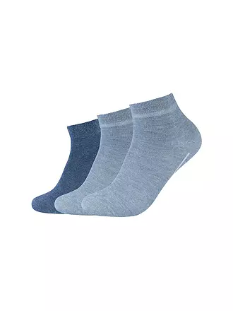 CAMANO | Quartersocken 3er Pkg. | grau