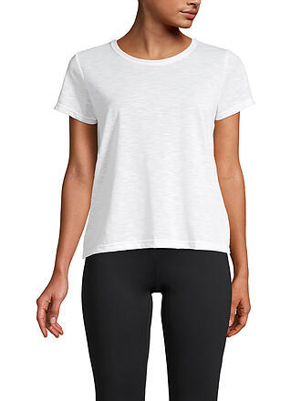 CASALL | Damen Fitnessshirt Texture | weiß