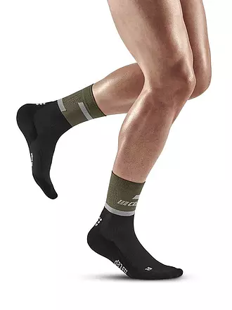 CEP | Herren Kompressionssocken The Run Mid Cut | olive