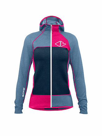 CRAZY | Damen Fleecejacke Pull Ionic | tuerkis