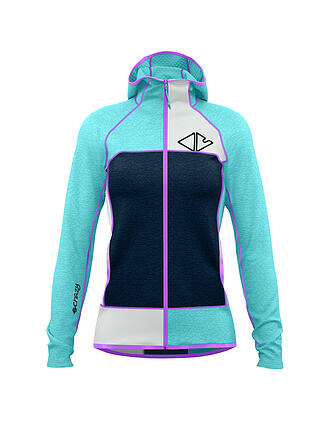 CRAZY | Damen Fleecejacke Pull Ionic | tuerkis