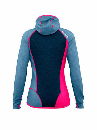 CRAZY | Damen Fleecejacke Pull Ionic | tuerkis