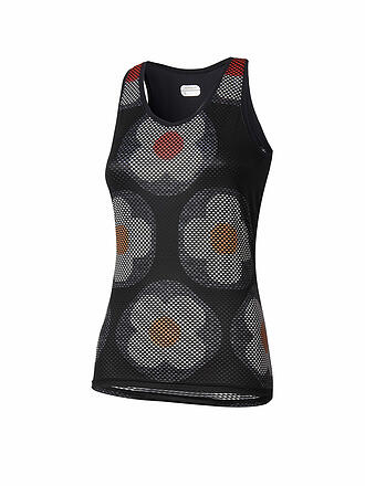 DOTOUT | Damen Rad Tanktop Flowers | schwarz