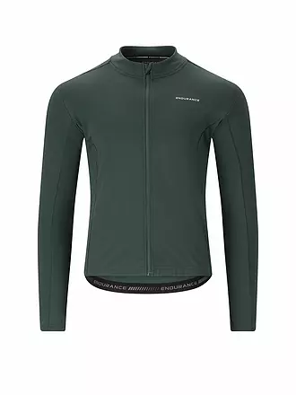 ENDURANCE | Herren Winter Radtrikot Megah | dunkelgrün