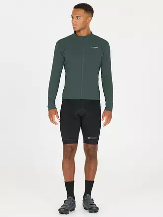 ENDURANCE | Herren Winter Radtrikot Megah | dunkelgrün