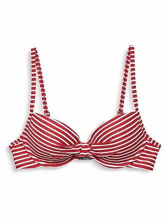 ESPRIT | Damen Bügel Bikinioberteil mit Streifen | rot