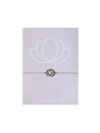 FIGLIA | Armband Lotusblume | beige