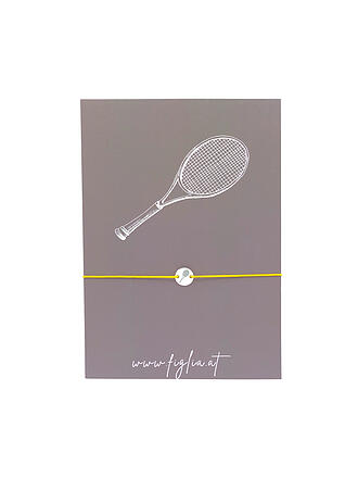 FIGLIA | Armband Tennisschläger | gelb