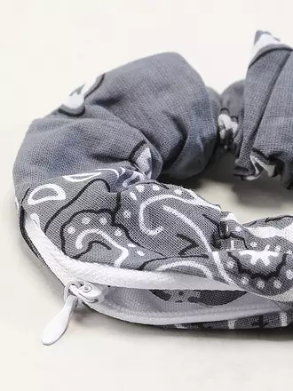 FIGLIA | Damen Haarband Scrunchie | dunkelblau