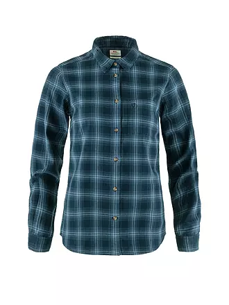 FJÄLLRÄVEN | Damen Blus Oevik Flannel | dunkelblau