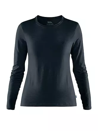 FJÄLLRÄVEN | Damen Funktionsshirt Abisko Wool | dunkelblau