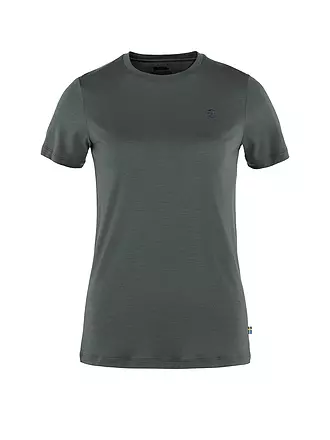 FJÄLLRÄVEN | Damen T-Shirt Abisko Wool SS W | grau