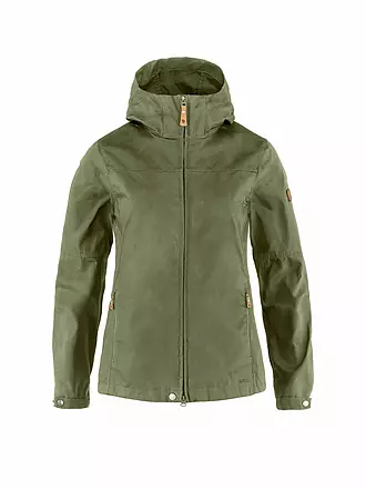 FJÄLLRÄVEN | Damen Wanderjacke Stina G-1000 Hoodie | olive