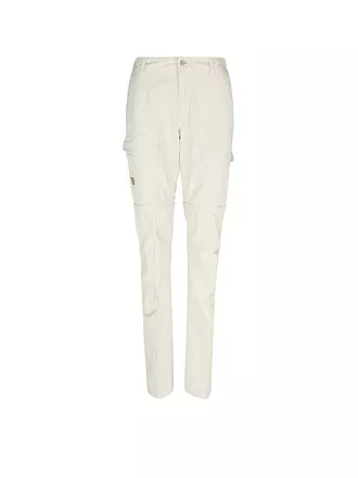 FJÄLLRÄVEN | Damen ZipOff Wanderhose Travellers MT | beige
