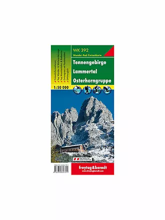FREYTAG & BERNDT | Wanderkarte Tennengebirge - Lammertal - Osterhorngruppe 1:50.000 | keine Farbe