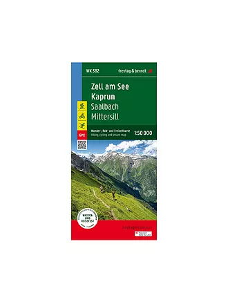 FREYTAG & BERNDT | Wanderkarte WK 382 Zell am See - Kaprun - Saalbach, 1:50.000 | keine Farbe