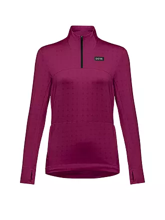 GOREWEAR | Damen Laufshirt Everyday Thermo 1/4 Zip | beere