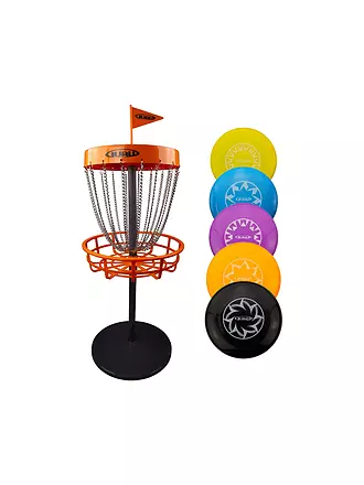 GURU | Guru Disc Golf Mini Basket-Set inkl. 5 Scheiben | 