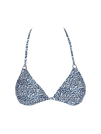 HOT STUFF | Damen Bikini Triangel Multi Flower | blau