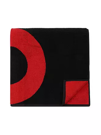HUGO | Strandtuch Logo | schwarz
