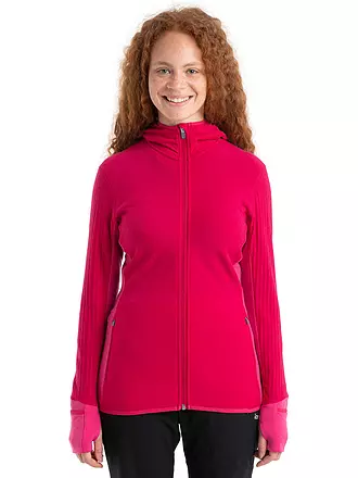 ICEBREAKER | Damen Fleecejacke RealFleece™ Merino Descender | beere