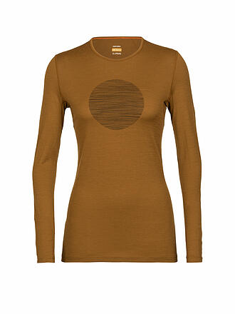 ICEBREAKER | Damen Funktionsshirt 200 Oasis LS Crewe Ski Circle | schwarz